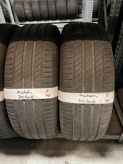 215-60-16 Michelin Zomerbanden 5mm Incl Montage 215 60 16, Auto-onderdelen, Banden en Velgen, 16 inch, Zomerbanden, 215 mm, Personenwagen
