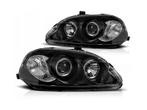 Angel Eyes Black koplamp units geschikt voor Honda Civic, Nieuw, Honda, Verzenden