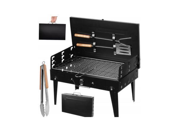 Veiling - Opvouwbare Houtskool BBQ -Mini-Grill - incl. Acces, Tuin en Terras, Houtskoolbarbecues