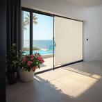 Zonnescherm Taija met handslinger - 120 x 310 cm, beige, Verzenden, Nieuw