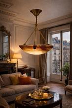 Kroonluchter - Glas - Gesigneerd Degué Art Deco, Antiek en Kunst