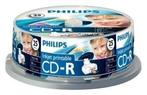 Philips CD-R 700 MB Inkjet Printable 25 stuks, Computers en Software, Beschrijfbare discs, Nieuw, Verzenden