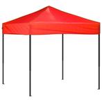 Partytent inklapbaar 2x2 m rood (Goedkope Partytent), Verzenden, Nieuw, 2 meter of meer, Partytent
