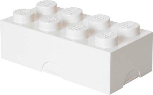 LEGO - Lunchbox Brick 8 - Polypropyleen - Wit, Kinderen en Baby's, Speelgoed | Overig, Verzenden