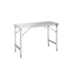 GGM Gastro | RVS werktafel - inklapbaar - 1400x700mm |, Verzenden, Nieuw in verpakking, Meubilair