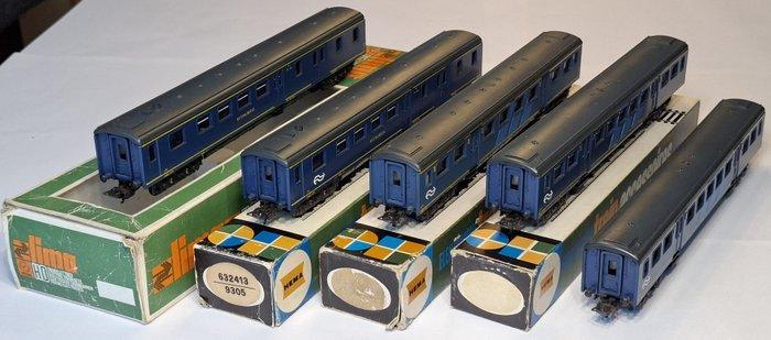 Lima H0 - 9109/9110/9305 - Modeltrein personenwagen (5) -, Hobby en Vrije tijd, Modeltreinen | H0