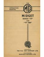 1954 MG MIDGET SERIES TF | TF 1500 INSTRUCTIEBOEKJE ENGELS