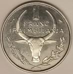 Madagascar Madagaskar Km E6 1 Franc 1965 Essay Zebu, Verzenden