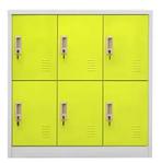 Moderne Metalen Locker Kast met 6 Afsluitbare Vakken, Verzenden, Nieuw