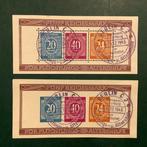 Geallieerde bezetting - Duitsland 1946 - Cijferblokken met, Postzegels en Munten, Gestempeld