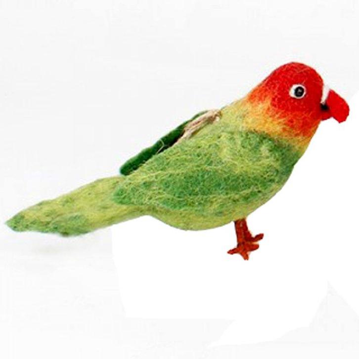 Vilten hanger dwergpapegaai - 15cm NIEUW, Kinderen en Baby's, Kinderkamer | Inrichting en Decoratie, Nieuw, Ophalen of Verzenden