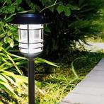 Set van 4 linkbare solarlampen | Instelbaar wit licht, Tuin en Terras, Zonne-energie, Kunststof, Verzenden, Minder dan 50 watt