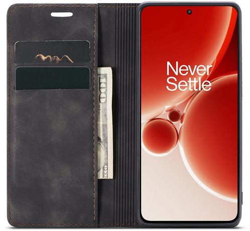 ProGuard - OnePlus Nord 3 Wallet Hoesje Vintage Leder Zwart, Telecommunicatie, Mobiele telefoons | Hoesjes en Frontjes | Overige merken