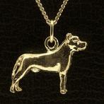 Gouden Ca Canario oren gecoupeerd ketting hanger - klein, Verzenden, Nieuw