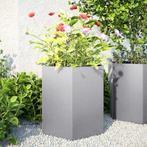 Plantenbakken 2 st zeshoek 46x40x45 cm gegalvaniseerd staal, Huis en Inrichting, Verzenden, Nieuw