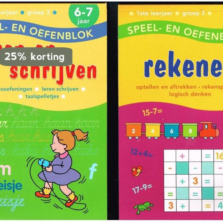 Speel en Oefenblok 7 tot 8 Jaar De Tafels van, Boeken, Schoolboeken, Zo goed als nieuw, Verzenden