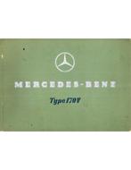 1938 MERCEDES BENZ 170 V BROCHURE ENGELS, Boeken, Auto's | Folders en Tijdschriften, Nieuw, Author