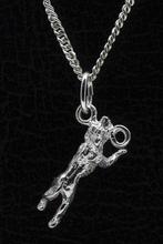 Zilveren Staffordshire bull terrier hangend aan stok kett..., Sieraden, Tassen en Uiterlijk, Verzenden, Nieuw
