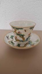 Marked  (Xianfeng) - Famille Verte - Kop en schotel (2) -