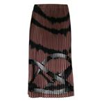 Frogbox • bruine geplooide rok • 36, Bruin, Verzenden, Nieuw, Maat 36 (S)