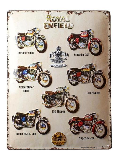 Royal enfield reclamebord, Verzamelen, Merken en Reclamevoorwerpen, Nieuw, Ophalen of Verzenden