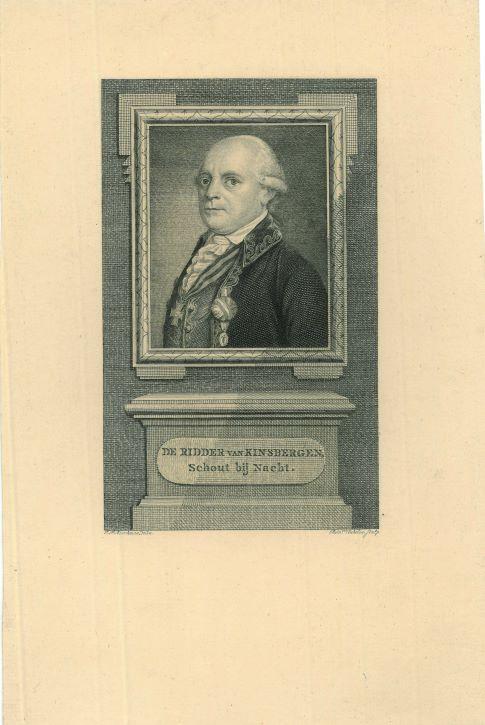 Portrait of Jan Hendrik van Kinsbergen, Antiek en Kunst, Kunst | Etsen en Gravures