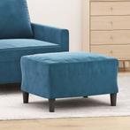 vidaXL Voetenbank 60x50x41 cm fluweel blauw, Huis en Inrichting, Banken | Voetenbanken en Poefen, Verzenden, Nieuw