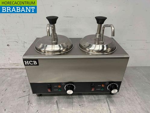 RVS Verwarmde sauspomp Sauswarmer 2 x 2 liter Kaas Karamel, Zakelijke goederen, Horeca | Keukenapparatuur, Nieuw in verpakking