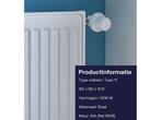 Plieger Compact Paneelradiator Type 22 - Wit - 90 x 60 cm, Huis en Inrichting, Verzenden, Nieuw