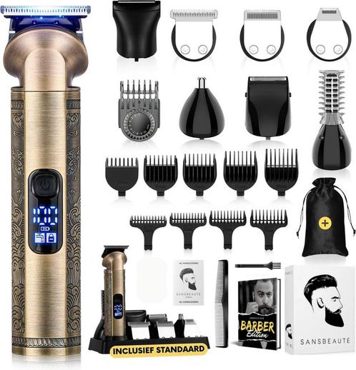 8-in-1 Baardtrimmer Mannen + Travel Bag - Trimmer voor Baard, Sieraden, Tassen en Uiterlijk, Uiterlijk | Gezichtsverzorging, Zo goed als nieuw