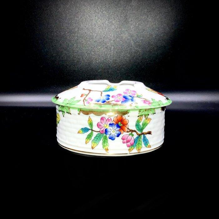 Herend - Antique Large Covered Ashtray - Queen Victoria, Antiek en Kunst, Antiek | Glas en Kristal