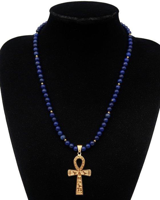 Lapis lazuli - Croix Ankh uit het Egypte van de Faraos:, Antiek en Kunst, Antiek | Boeken en Bijbels