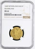 Provincie Gelderland Gouden Dukaat 1640 MS62 NGC, Verzenden, Munten