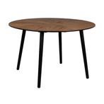 *WOONWINKEL* Dutchbone Clover Walnoot Eettafel Rond, Verzenden, Nieuw