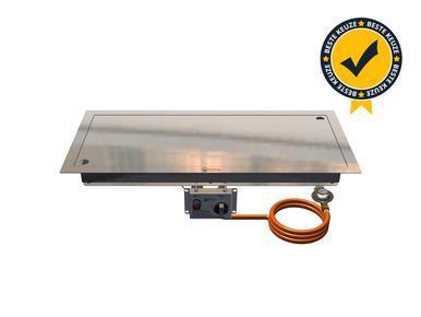 Gofire inbouwbrander rechthoek 56 x 28 | Flexibel, Tuin en Terras, Terrasverwarmers, Nieuw, Verzenden