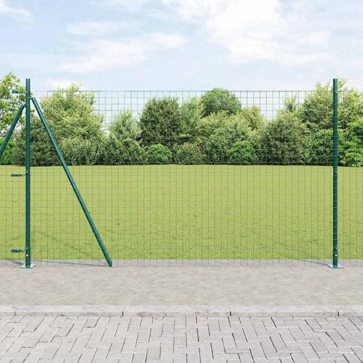 vidaXL Hek Post Anders 52 pcs Grijs 3,2 x 3,2 x 83,5 cm, Tuin en Terras, Palen, Balken en Planken, Nieuw, Verzenden