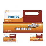 12-Pack - AAA R3 Philips LongLife Zinc Alkaline 3x, Audio, Tv en Foto, Accu's en Batterijen, Nieuw, Verzenden