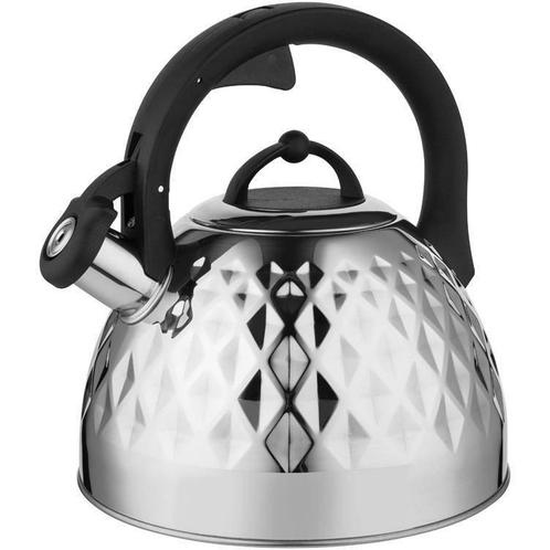 Florina Fenny fluitketel RVS zilver glanzend 2.5 Liter - ook, Witgoed en Apparatuur, Waterkokers, Ophalen of Verzenden