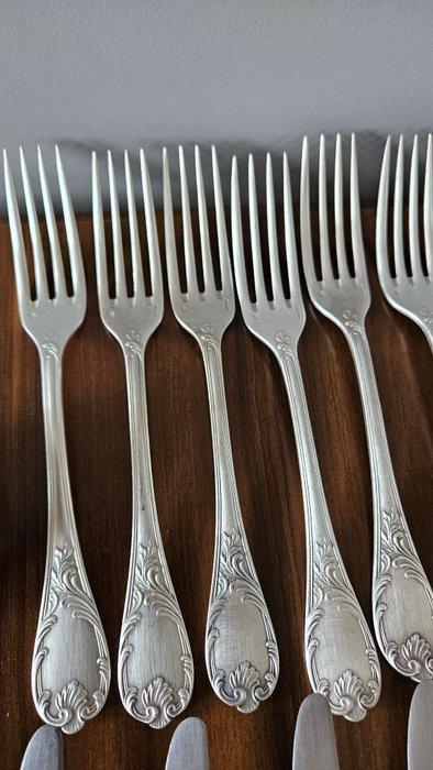 Christofle - Bestekset (53) - Marly - Verzilverd -, Antiek en Kunst, Antiek | Meubels | Tafels