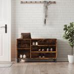 vidaXL Schoenenkast 102x36x60 cm bewerkt hout gerookt, Verzenden, Nieuw