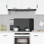 vidaXL Spatscherm keuken 100x50 cm gehard glas zwart, Huis en Inrichting, Verzenden, Nieuw