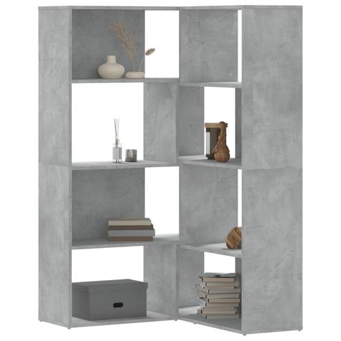 vidaXL Boekenkast 4-laags hoek 85x85x140 cm bewerkt hout, Huis en Inrichting, Kasten | Boekenkasten, Nieuw, Overige houtsoorten