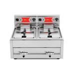 UnniCooking Friteuse | 2x 12L | 400V | Aftapkranen | 700x650, Ophalen of Verzenden, Nieuw in verpakking