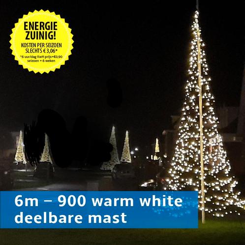 ACTIE: Fairybell 6 meter 900 leds inclusief deelmast, Diversen, Vlaggen en Wimpels, Nieuw
