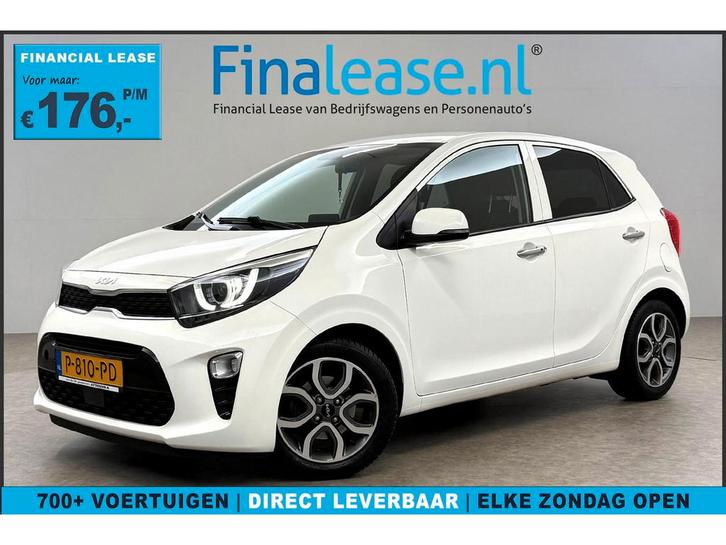 Kia Picanto 1.0 DPi DynamicPlusLine Carplay Cam Climate, Auto's, Kia, Lease, Handgeschakeld, Overige carrosserieën, Benzine, Wit