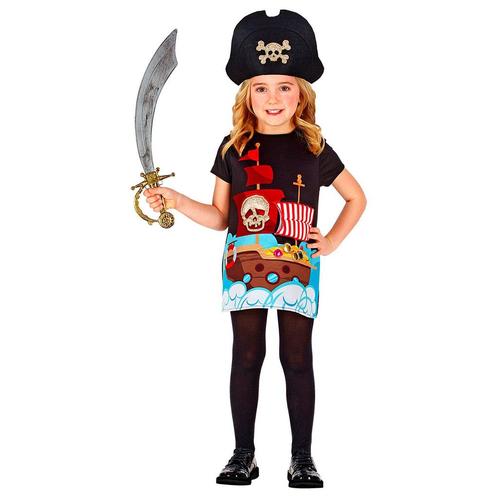 Piraat Jurk Gekleurd Meisje, Kinderen en Baby's, Carnavalskleding en Verkleedspullen, Nieuw, Verzenden