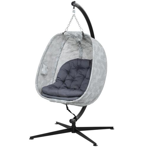 TRUUSK Eivormige Hangstoel Voor Buiten, Opvouwbare Hangschom, Tuin en Terras, Hangmatten, Nieuw, Verzenden