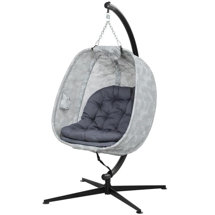 TRUUSK Eivormige Hangstoel Voor Buiten - Opvouwbaar Met Fram, Tuin en Terras, Hangmatten, Nieuw, Verzenden