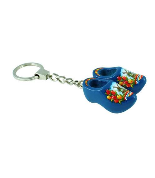 Sleutelhanger met 2 klompjes van 4 cm Blauw, Kleding | Heren, Schoenen, Nieuw, Ophalen of Verzenden