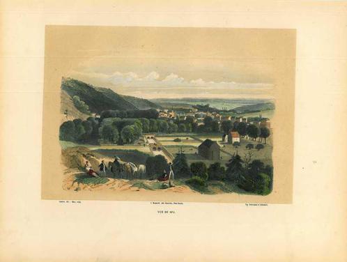 Zicht op Spa, Antiek en Kunst, Kunst | Etsen en Gravures
